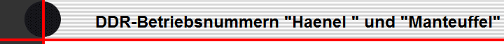 DDR-Betriebsnummern 